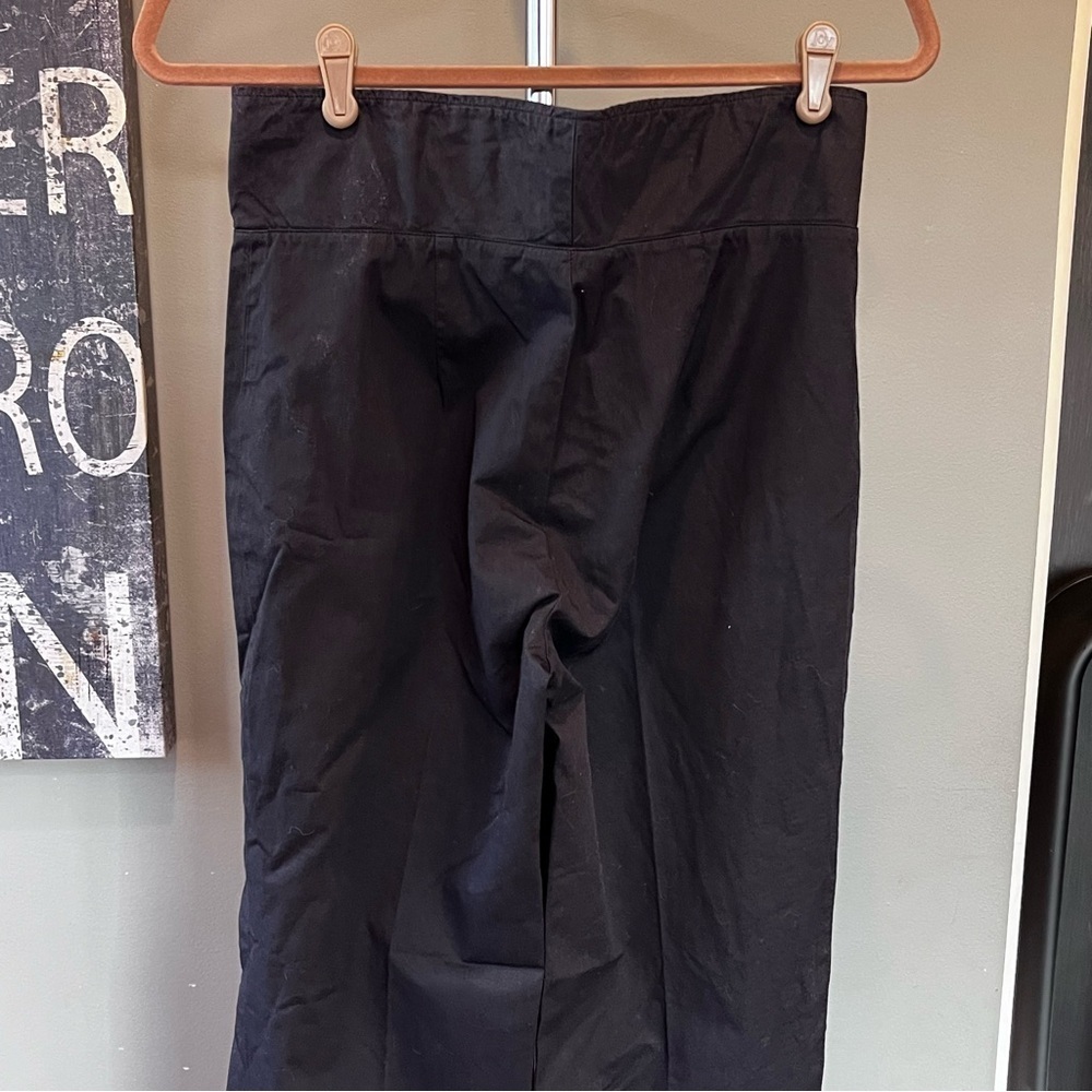 🐠Prada high waist paper bag trouser pants black  medium cotton - Picture 3 of 8